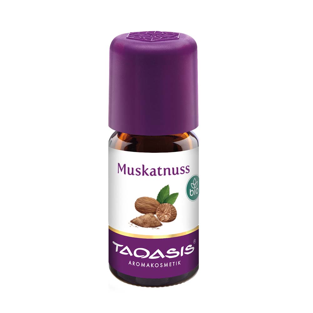 Gałka Muszkatołowa (Muskatnuss), 5 ml BIO, Myristica fragrans - Indonezja, olejek eteryczny - Taoasi